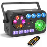 QTX GOBO Hex 6-in-1 LED Laser Effect Light Par UV DJ Disco Party Lighting FX