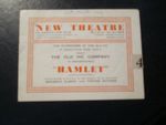 New Theatre, St Martin's lane. Old Vic Company "Hamlet" 1944 Programme