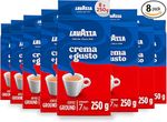 Lavazza, Crema e Gusto Classico, 8 x 250g Ground Coffee