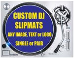 Custom Personalised DJ Slipmat with an Image, logo or Text of Your Choice