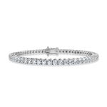 Final Sale- 3.00ct D/VS Lab Grown Round Diamond Tennis Bracelet, Sterling Silver
