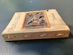 Vintage Souvenir Thailand Large Photo album Hand Made 3D Elephants Natural Paper