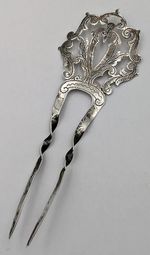 EDWARDIAN STERLING SILVER HAIR SLIDE COMB 1905 Pearce & Thompson