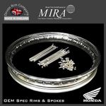 CB500, CB550 Rear Stainless Steel Rim & Spoke Kit WM2 x 18" H41-218-VT-KIT