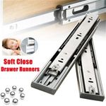 Heavy Duty Soft Close Drawer Runners Ball Bearing Cabinet Slides Full Extension