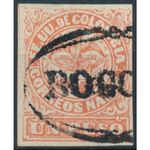 Coat of Arms: 1p - Colombia 1868 - FH - MiNr 50 xbIII