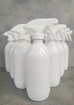 500ml Empty Plastic Trigger Bottle Car Cleaning Hand Spray White Pet ANY AMOUNT