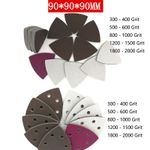 90mm Wet Dry Sponge Mouse Sanding Sheets Discs 300-2000 Grit Hook Loop Sandpaper