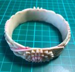 Vintage Pretty Floral Celluloid Bangle