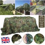 4mx6m Camo Net Hunting/Shooting Camouflage Hide Army Camping Woodland Netting UK