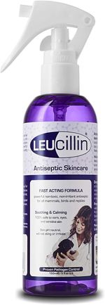 Leucillin Natural Antiseptic Spray | for Dogs Cats All Animals Itchy Skin 150 ML
