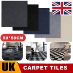 4-20pcs Carpet Tiles 50x50cm Carpet Floor Tiles Non-Slip Flooring Rugs for Home