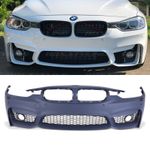 F80 M3 STYLE FRONT BUMPER COMPLETE PRIMER FOR BMW 3 SERIES F30 / F31 12-18