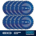 Mexco GPX10-8 300 x 20mm 8mm 12" General Purpose Concrete Diamond Blade X 10