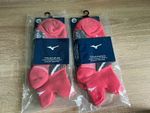 Mizuno DryLite Race Mid Calf Men’s Socks Size M Coral Arch Support Wicking
