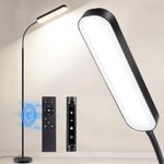 LED Floor Lamp Dimmable Gooseneck Reading Light Remote Touch