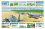 Guadalcanal Solomon Islands 50th anniversary stamp sheet - Henderson Field