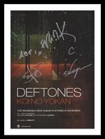 DEFTONES AUTOGRAPHED SIGNED & FRAMED PHOTO PRINT