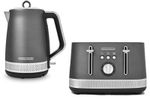 Morphy Richards Illumination Titanium 1.7L Kettle & 4 Slice Toaster Set in Grey