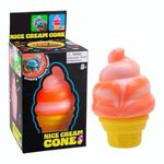 Nee Doh Nice ice Cream Cone Blue Orange Pink Ice Cream Squishy Lot of 3 New