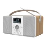Azatom DAB+ FM Radio Clock Stereo Speaker Alarm Bluetooth - Multiplex D2 Oak