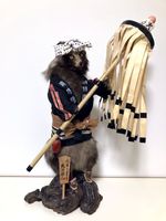 stuffed animal Japanese,Japan Raccoon dog Nyctereutes procyonoides taxidermy 消防