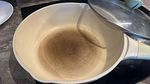 White Non-Stick Metal Saucepan with Lid & Long Handle 25cm 2-6L 2pc