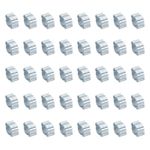 40 Pack 7-9mm Double Ear Hose Clamp, Galvanized Steel O Clip Crimp Rings