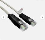RJ45 Crossover NETWORK LEAD CAT 5e Ethernet Cable 3m Grey