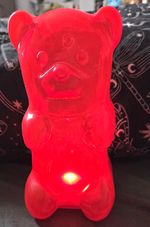 Gummygoods LED Night Light Red Bear Touch Control USB Timer LPGUM04