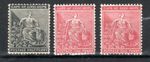 South Africa - CGH 1882-83 1/2d + 1d x 2 shades Hope seated SG 40a, 41, 41a MLH