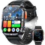 Military GPS Smart Watch for Men Bluetooth Call Rugged Waterproof Fitness Tracke