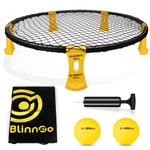 Blinngo Ball Roundnet Game Set Portable Outdoor Spike Ball Game for Beach Garden