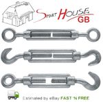 M6 M8 M10 M12 M14 M20 HEAVY DUTY Galvanised Turnbuckle Screw Straining Tensioner