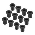 30Pcs t Shape Rubber Grommet Mount Dia 6.5mm ID 5mm H 6mm Black