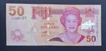 UNC Fiji $50 Fifty Dollars 2007 P-113 Queen Elizabeth QE2 Banknote
