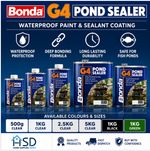 Bonda G4 Pond Sealer Waterproof Paint Sealant Concrete Brick Stone Coating NEW
