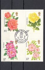 Roses GB Used Northampton Year of Rose 1976 ON PIECE (148245)