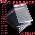 CLEAR CELLOPHANE PLASTIC BAGS SELF SEAL OPP GIFT SWEET GARMENT BAG A3 A4 PACKING