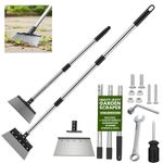 Garden Scraper Adjustable Stainless Steel Handle Garden Cleaning Moss Scraper