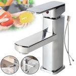Modern Durable Monobloc Mixer Tap Bathroom Sink Basin Waterfall Faucet Washroom