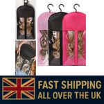 Hair Extension Storage Bag With Hanger Dust Proof Non Woven Wig Bags With Hanger