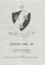 Dunbar RFC (Scotland) v Tonna RFC (Wales) Friendly 20th January 1989