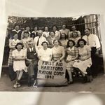 First Aid Hartford Rayon Corp 1942 Photo Wartime  8x10 Black & White