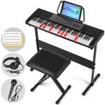 ♬Mustar 61 Keys Portable Electronic Keyboard Piano Keyboard Built-in Speakers