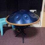 Handpan Drum in D Minor 440Hz 10 Notes 22 Inche Steel drum percussion instrument