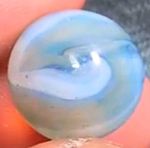 9/16"+ Gorgeous Cool Three Colour WV West Virginia Swirl Vintage Marbles MM
