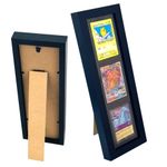 Trading Card 3 Slot Vertical Display Frame for TCG Beckett Pokeman Topps Cards