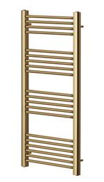 Designer Brushed Brass Heated Towel Rail Central Heating Bathroom Radiator York