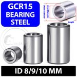 Bearing Steel Sleeve Bushing ID 8/9/10 mm Wear-Resistant Standoff Spacers
